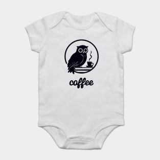 Books Coffee And Owl Baby Bodysuit
